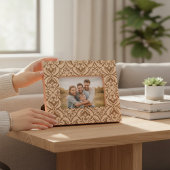 Elegant stijlvol modern bloemmotief gegraveerde lijstjes