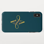 Elegant stijlvol modern Case-Mate iPhone case (Achterkant (horizontaal))