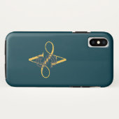 Elegant stijlvol modern Case-Mate iPhone case (Achterkant (horizontaal))