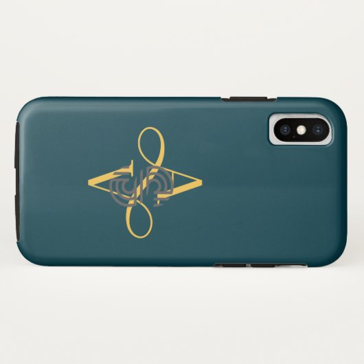 Elegant stijlvol modern Case-Mate iPhone case (Achterkant (horizontaal))