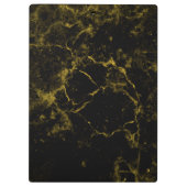 elegant stijlvol, modern chic zwart en goudmarmer klembord (Achterkant)