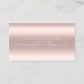 Elegant stijlvol, modern, eenvoudig, Stip, Roos Go Visitekaartje (Achterkant)