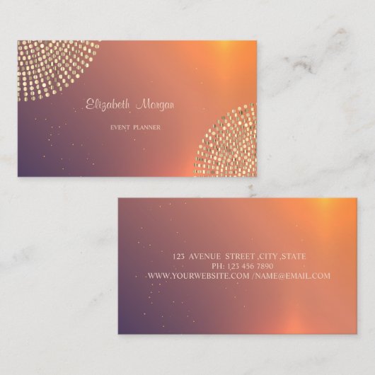 Elegant stijlvol, modern, eenvoudig Stip Visitekaartje (Voorkant / Achterkant)