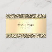 Elegant stijlvol, modern Faux Gold Glitter Visitekaartje (Voorkant)