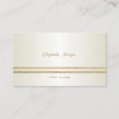 Elegant stijlvol, modern, Faux Gold Glittery Strip Visitekaartje (Voorkant)