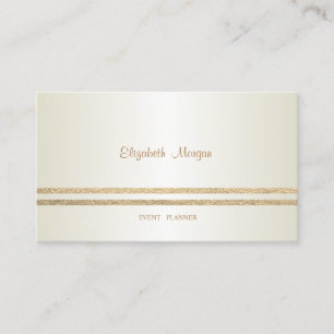 Elegant stijlvol, modern, Faux Gold Glittery Strip Visitekaartje