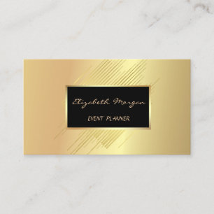 Elegant stijlvol modern, Faux Gold, Stripes Visitekaartje