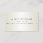 Elegant stijlvol, modern, gestreept, Cake Visitekaartje (Achterkant)