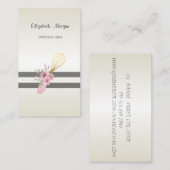 Elegant stijlvol, modern, gestreept, handgereedsch visitekaartje (Voorkant / Achterkant)