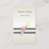 Elegant stijlvol, modern, gestreept, handgereedsch visitekaartje (Voorkant)