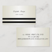 Elegant stijlvol, modern, gestreept visitekaartje (Voorkant / Achterkant)