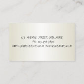 Elegant stijlvol, modern, gestreept visitekaartje (Achterkant)