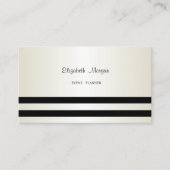 Elegant stijlvol, modern, gestreept visitekaartje (Voorkant)