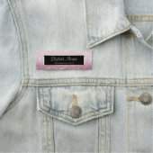 Elegant Stijlvol Modern Glitter Bokeh, Lijst Naamplaatje (In situ)