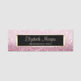 Elegant Stijlvol Modern Glitter Bokeh, Lijst Naamplaatje