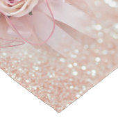 Elegant stijlvol, modern, glitterig, Rozen Korte Tafelloper (Hoek)