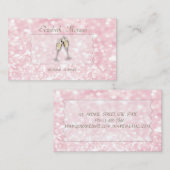 Elegant Stijlvol Modern Glittery Bokeh, Bril Visitekaartje (Voorkant / Achterkant)