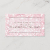 Elegant Stijlvol Modern Glittery Bokeh, Bril Visitekaartje (Achterkant)