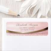 Elegant stijlvol modern Glittery Bokeh Etiket (Insitu)