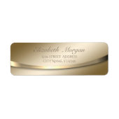 Elegant stijlvol, modern, goud etiket (Voorkant)