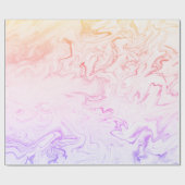 Elegant stijlvol, modern holografisch marmer cadeaupapier (Vlak)