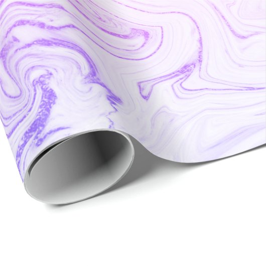 Elegant stijlvol, modern holografisch marmer cadeaupapier (Rol Hoek)