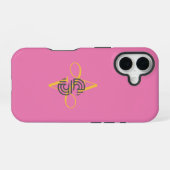 Elegant stijlvol modern iPhone 16 hoesje (Achterkant horizontaal)