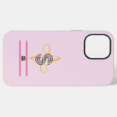 Elegant stijlvol modern iPhone hoesje (Achterkant horizontaal)