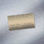 Elegant stijlvol, modern, klein Folie, vertrouweli Visitekaartje Magneet (Voorbeeld)