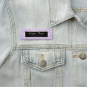 Elegant stijlvol modern, Lijst, Glitter Bokeh Naamplaatje (In situ)