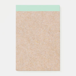 Elegant stijlvol, modern Mint Accent Kraft bedrukt Post-it® Notes