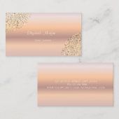 Elegant stijlvol, modern Roos Gold Simple, Stippen Visitekaartje (Voorkant / Achterkant)