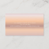 Elegant stijlvol, modern Roos Gold Simple, Stippen Visitekaartje (Achterkant)