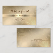 Elegant Stijlvol, Modern, Shiny Reference Kaart (Voorkant / Achterkant)