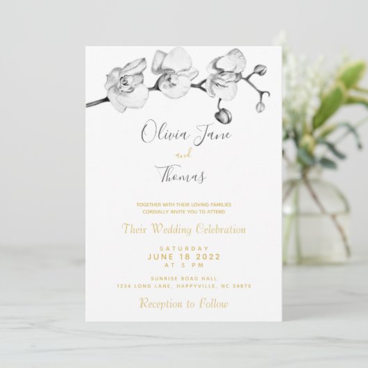 Elegant Stijlvol Modern Simple Floral Botanische B Kaart (Staand voorkant)