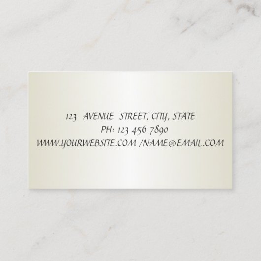 Elegant Stijlvol Modern, Striped, Flowers Visitekaartje (Achterkant)