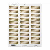Elegant Stijlvol Modern Verfijnd,Goud Etiket (Full Sheet)