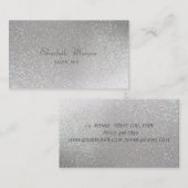 Elegant stijlvol, modern, voorlopig glitterig visitekaartje (Voorkant / Achterkant)