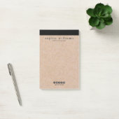 Elegant stijlvol, modern zwart, compact afdrukken post-it® notes (Kantoor)