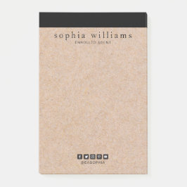 Elegant stijlvol, modern zwart, compact afdrukken post-it® notes