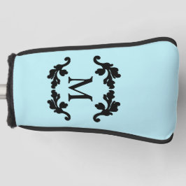 Elegant stijlvol monogram damast motief golfheadcover