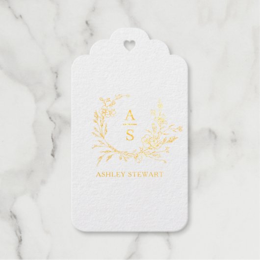 Elegant Stijlvol Monogram Logo Modern Professional Cadeaulabels (Voorkant)