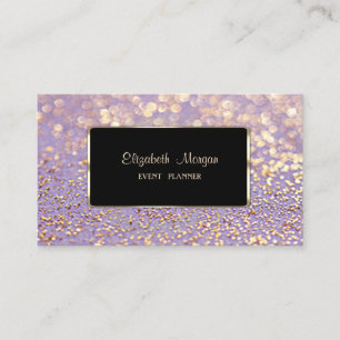 Elegant  Stijlvol,Nepgoud,Glinsterende Bokeh Visitekaartje