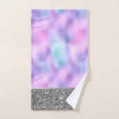 Elegant stijlvol Ombre Iridescent Glitter Shiny Bad Handdoek (Handdoek)