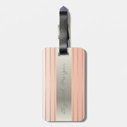 Elegant stijlvol ontwerp, bloemen, Rozen Bagagelabel (Achterkant verticaal)