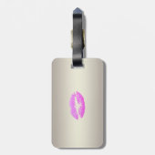 Elegant stijlvol ontwerp - Glitterielips, op maat  Bagagelabel (Achterkant verticaal)