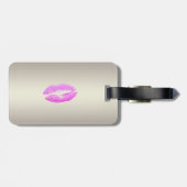 Elegant stijlvol ontwerp - Glitterielips, op maat  Bagagelabel (Achterkant horizontaal)