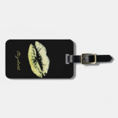 Elegant stijlvol ontwerp - Glitterielips, op maat  Bagagelabel (Voorkant horizontaal)