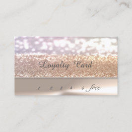 Elegant stijlvol ontwerp, Glittery Bokeh Loyalty-k Klantenkaartje