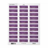 Elegant stijlvol, paars, goud etiket (Full Sheet)